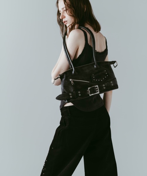 Knuth Marf（クヌースマーフ）の「Knuth Marf rider shoulder bag（ショルダーバッグ・レディース・ブラック・FREE）」の3枚目の写真
