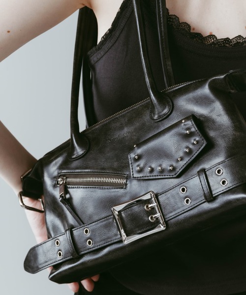 Knuth Marf（クヌースマーフ）の「Knuth Marf rider shoulder bag（ショルダーバッグ・レディース・ブラック・FREE）」の21枚目の写真