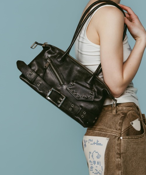 Knuth Marf（クヌースマーフ）の「Knuth Marf rider shoulder bag（ショルダーバッグ・レディース・ブラック・FREE）」の16枚目の写真