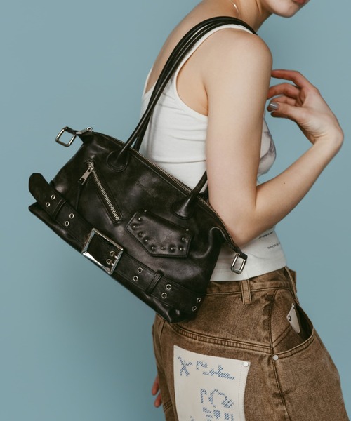 Knuth Marf（クヌースマーフ）の「Knuth Marf rider shoulder bag（ショルダーバッグ・レディース・ブラック・FREE）」の18枚目の写真