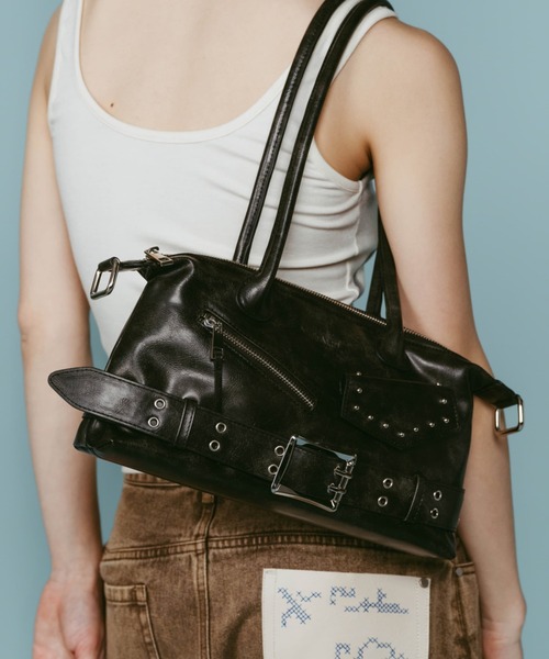 Knuth Marf（クヌースマーフ）の「Knuth Marf rider shoulder bag（ショルダーバッグ・レディース・ブラック・FREE）」の7枚目の写真