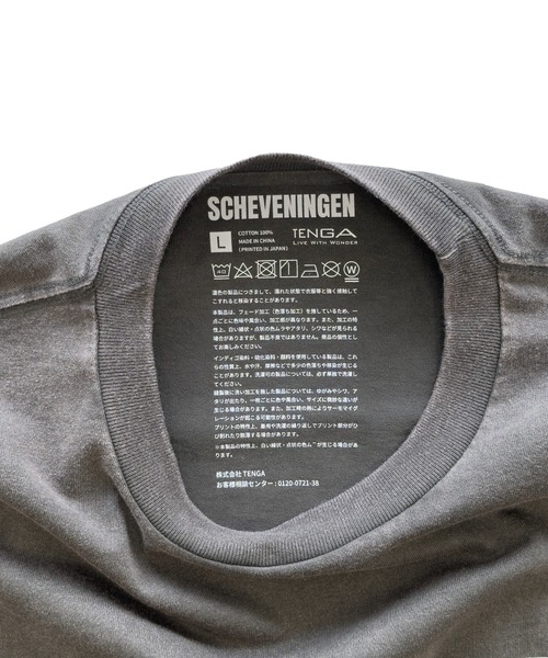TENGA（テンガ）の「TENGA SCHEVENINGEN TEE（Tシャツ/カットソー・メンズ・グレー/ブラック・MEDIUM/LARGE/X-LARGE）」の6枚目の写真