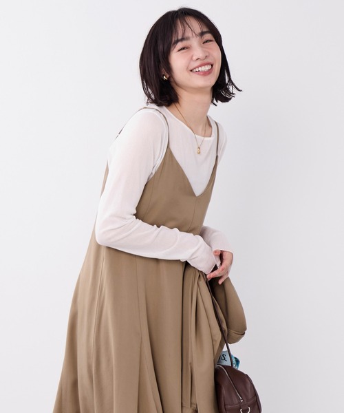 MICA&DEAL(マイカ&ディール)の「コットンチュールロングスリーブTシャツ(Tシャツ/カットソー・レディース・ブラック/オフホワイト・FREE)」の8枚目の写真