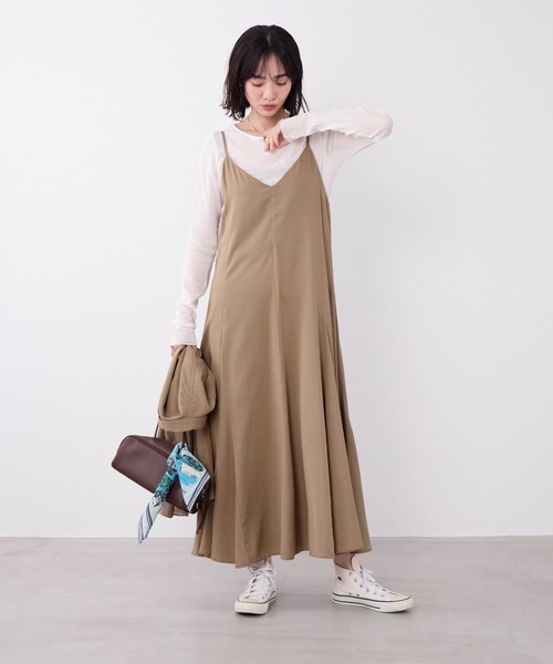 MICA&DEAL(マイカ&ディール)の「コットンチュールロングスリーブTシャツ(Tシャツ/カットソー・レディース・ブラック/オフホワイト・FREE)」の19枚目の写真