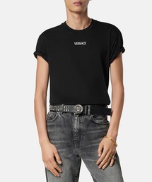 VERSACE（ヴェルサーチ）の「刺繍入り コットンジャージー スリム Tシャツ（Tシャツ/カットソー）」
