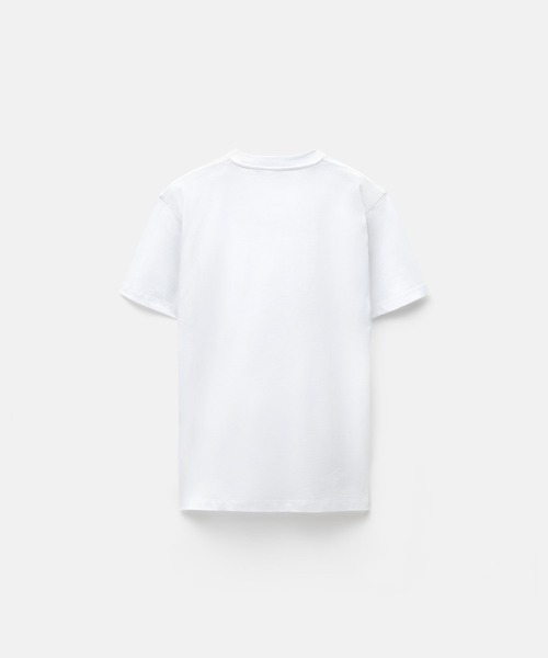 VERSACE(ヴェルサーチ)の「刺繍入り コットンジャージー スリム Tシャツ(Tシャツ/カットソー・メンズ・ホワイト/ブラック・M/L)」の4枚目の写真