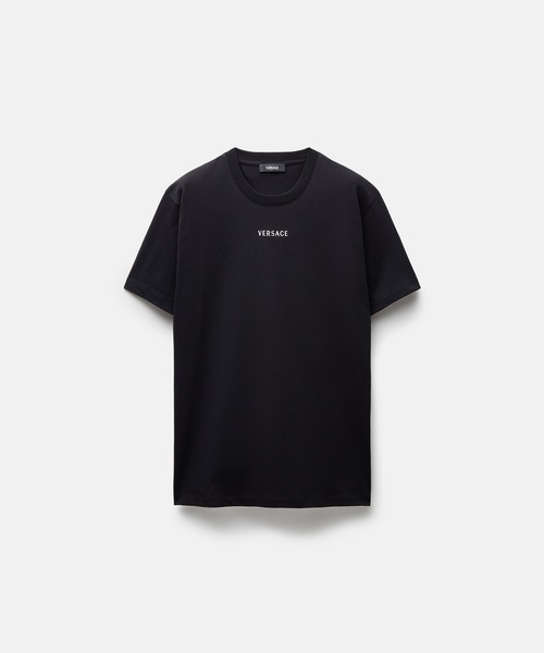 VERSACE(ヴェルサーチ)の「刺繍入り コットンジャージー スリム Tシャツ(Tシャツ/カットソー・メンズ・ホワイト/ブラック・M/L)」の6枚目の写真