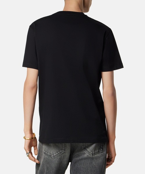 VERSACE(ヴェルサーチ)の「刺繍入り コットンジャージー スリム Tシャツ(Tシャツ/カットソー・メンズ・ホワイト/ブラック・M/L)」の5枚目の写真