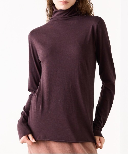WALANCE(ワランス)の「COTTON CASHMERE HIGH NECK T(Tシャツ/カットソー・レディース・オフホワイト・FREE)」の2枚目の写真