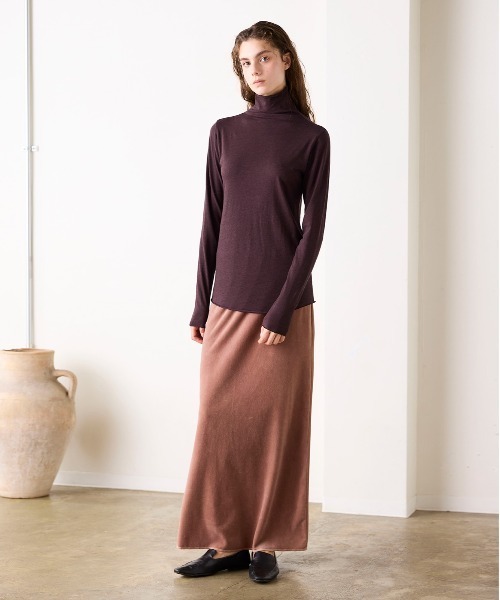WALANCE(ワランス)の「COTTON CASHMERE HIGH NECK T(Tシャツ/カットソー・レディース・オフホワイト・FREE)」の5枚目の写真