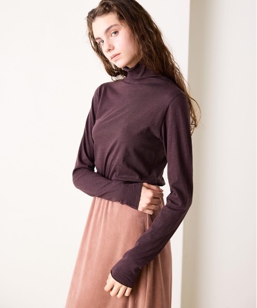 WALANCE(ワランス)の「COTTON CASHMERE HIGH NECK T(Tシャツ/カットソー・レディース・オフホワイト・FREE)」の6枚目の写真