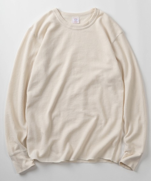 JEMORGAN（ジェーイーモーガン）の「【87】【JEMORGAN/ジェーイーモーガン】ピグメント加工 ワッフル クルーネック ロングスリーブ Tシャツ/ロンT/サーマル/アメカジ/USED風/ヴィンテージ風/ユニセックス/レディース/メンズ/2026AW新作（Tシャツ/カットソー・メンズ・ブラック/ホワイト/ブラウン/イエロー・S/M/L/XL）」の5枚目の写真