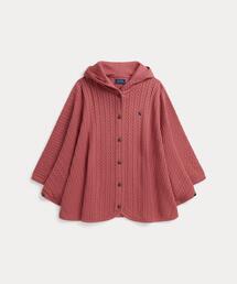 POLO RALPH LAUREN CHILDRENSWEAR（ポロ ラルフ ローレン チルドレンズウェア）の「ミニケーブル コットン フーデッド ポンチョ（ポンチョ）」