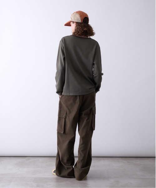 Perushu(ペルーシュ)の「SIDE POCKET WIDE CARGO PANTS/サイドポケットワイドカーゴパンツ(カーゴパンツ・メンズ・ブラック/グレー/オリーブ・LARGE/MEDIUM/SMALL)」の15枚目の写真