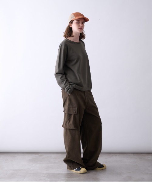 Perushu(ペルーシュ)の「SIDE POCKET WIDE CARGO PANTS/サイドポケットワイドカーゴパンツ(カーゴパンツ・メンズ・ブラック/グレー/オリーブ・LARGE/MEDIUM/SMALL)」の16枚目の写真