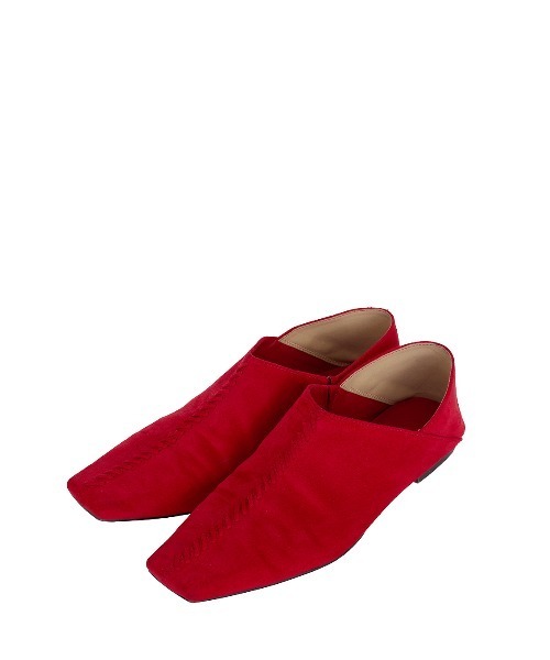 Ameri(アメリ)の「EMBROIDERY FAKE SUEDE SLIP-ON(スリッポン・レディース・レッド/ブラウン/スカイブルー・SMALL/MEDIUM/LARGE)」の6枚目の写真
