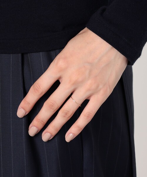 les bonbon(ルボンボン)の「les bon bon plane ring(リング・レディース・ゴールド・L/M/S)」の2枚目の写真