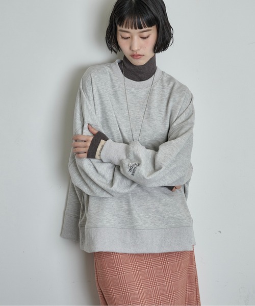 THE YOn(ザヨン)の「ロゴ刺繍ビッグスウェット(スウェット・レディース・グレー/ピンク/チャコールグレー・FREE)」の13枚目の写真