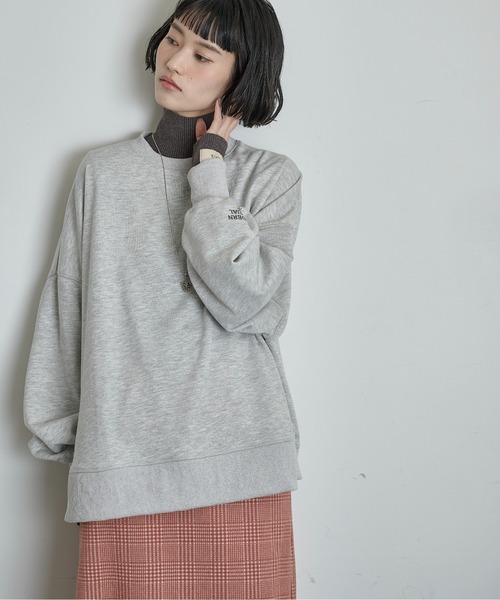 THE YOn(ザヨン)の「ロゴ刺繍ビッグスウェット(スウェット・レディース・グレー/ピンク/チャコールグレー・FREE)」の11枚目の写真