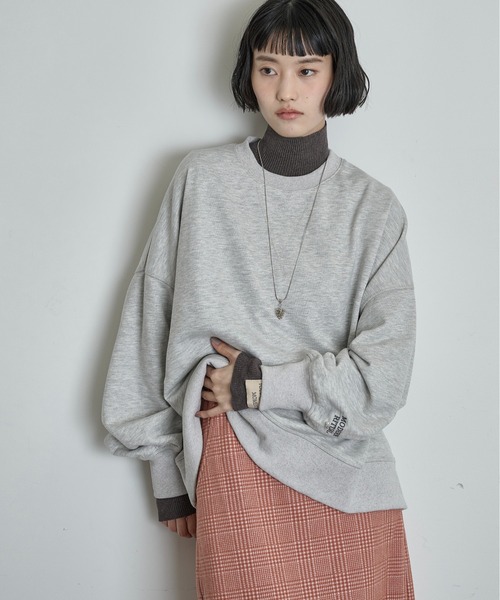 THE YOn(ザヨン)の「ロゴ刺繍ビッグスウェット(スウェット・レディース・グレー/ピンク/チャコールグレー・FREE)」の10枚目の写真