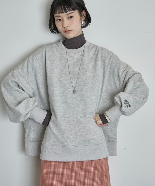 THE YOn(ザヨン)の「ロゴ刺繍ビッグスウェット(スウェット・レディース・グレー/ピンク/チャコールグレー・FREE)」の12枚目の写真