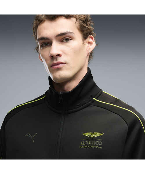 PUMA(プーマ)の「PUMA プーマ メンズ PUMA x アストン マーティン アラムコ F1 チーム T7 ジャケ(ジャージ・メンズ・ブラック×レッド・LARGE/X-LARGE/MEDIUM/SMALL)」の2枚目の写真