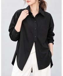 ゆったり着こなす 洗練ロングシルエットシャツ