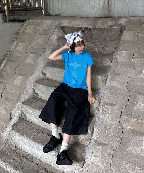 mydeepbluememories(マイディープブルーメモリーズ)の「(W)MM ALWAYS FOR LOVE T-SHIRTS (SKY)(Tシャツ/カットソー・レディース・ミント・FREE)」の6枚目の写真