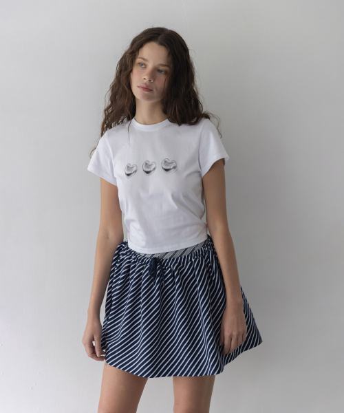 haag(ヘイグ)の「a love crop t-sh (white)(Tシャツ/カットソー・レディース・その他・FREE)」の3枚目の写真