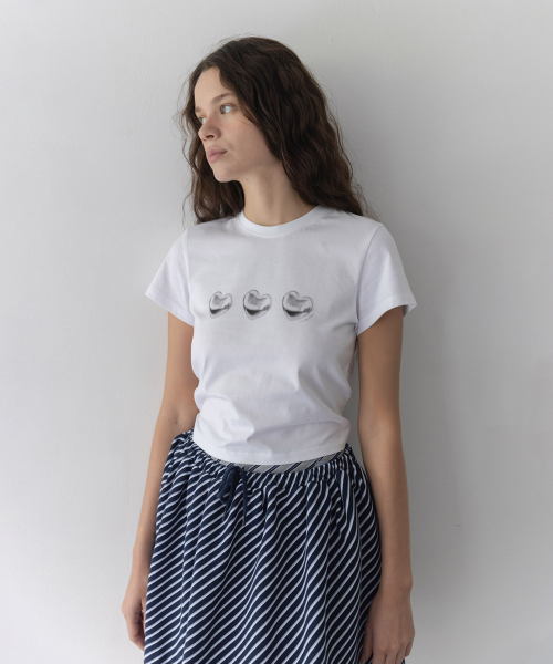 haag(ヘイグ)の「a love crop t-sh (white)(Tシャツ/カットソー・レディース・その他・FREE)」の4枚目の写真