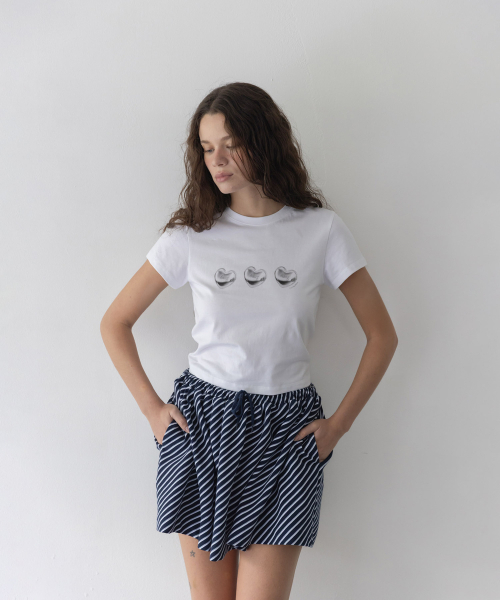 haag(ヘイグ)の「a love crop t-sh (white)(Tシャツ/カットソー・レディース・その他・FREE)」の6枚目の写真