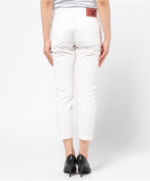 GUILD PRIME（ギルドプライム）の「【GUILD PRIME】WOMENS ホワイトダメージデニム（デニムパンツ・レディース・ホワイト・36/34）」の4枚目の写真