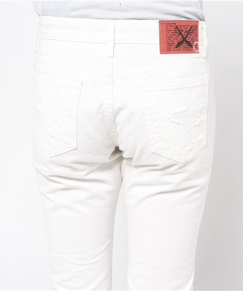 GUILD PRIME（ギルドプライム）の「【GUILD PRIME】WOMENS ホワイトダメージデニム（デニムパンツ・レディース・ホワイト・36/34）」の6枚目の写真