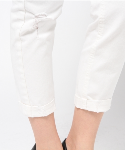 GUILD PRIME（ギルドプライム）の「【GUILD PRIME】WOMENS ホワイトダメージデニム（デニムパンツ・レディース・ホワイト・36/34）」の8枚目の写真