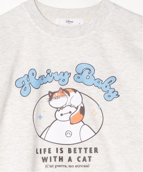 Disney（ディズニー）の「【DISNEY/ディズニー】ズートピア＆ベイマックス キャラクタープリント裏毛クルーネックスウェット（スウェット・レディース・ネイビー/ライトグレー/ブラウン/オートミール・LARGE/MEDIUM）」の8枚目の写真