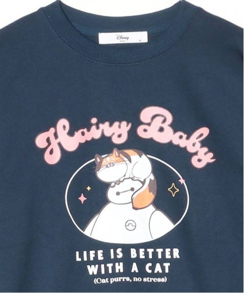 Disney（ディズニー）の「【DISNEY/ディズニー】ズートピア＆ベイマックス キャラクタープリント裏毛クルーネックスウェット（スウェット・レディース・ネイビー/ライトグレー/ブラウン/オートミール・LARGE/MEDIUM）」の9枚目の写真