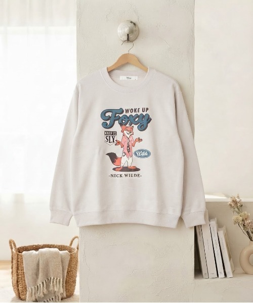 Disney（ディズニー）の「【DISNEY/ディズニー】ズートピア＆ベイマックス キャラクタープリント裏毛クルーネックスウェット（スウェット・レディース・ネイビー/ライトグレー/ブラウン/オートミール・LARGE/MEDIUM）」の16枚目の写真