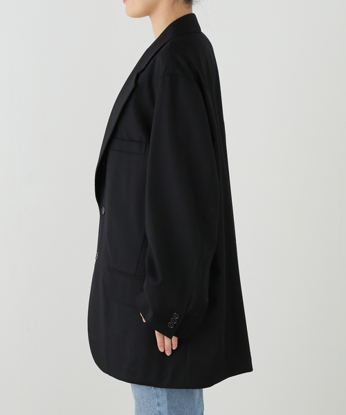 FRAMeWORK(フレームワーク)の「COUTURE DADAM big jk single cashmere ble(テーラードジャケット・レディース・ブラック・FREE)」の12枚目の写真