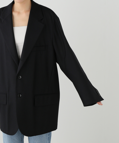 FRAMeWORK(フレームワーク)の「COUTURE DADAM big jk single cashmere ble(テーラードジャケット・レディース・ブラック・FREE)」の14枚目の写真