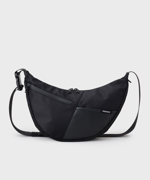 THE SHOP TK (ザ ショップ ティーケー )の「VISIONARY 異素材コンビ ムーンショルダーバッグ(ショルダーバッグ・メンズ・ブラック/ブラック系1・00)」の7枚目の写真