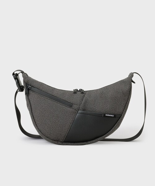 THE SHOP TK (ザ ショップ ティーケー )の「VISIONARY 異素材コンビ ムーンショルダーバッグ(ショルダーバッグ・メンズ・ブラック/ブラック系1・00)」の8枚目の写真