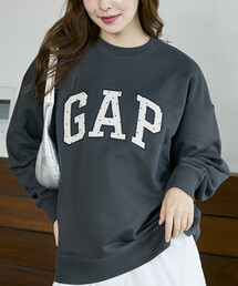 PUBLUX × GAP/ギャップ 別注 ドット ロゴ 刺繍 裏起毛 スウェット 限定展開