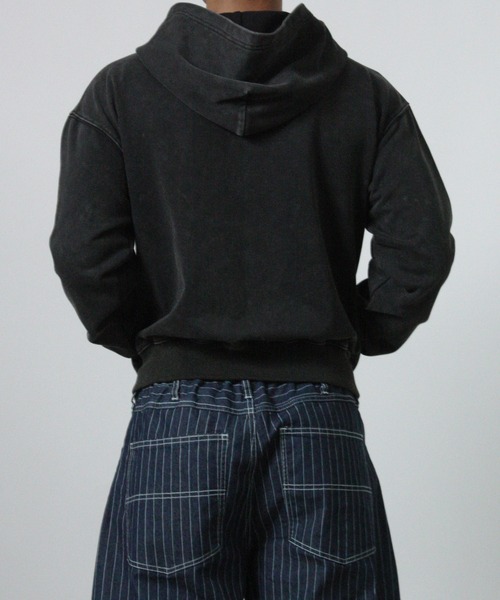 NYLAUS（ナイラス）の「【NYS】ナポレオン ダブルジップパーカー フルジップパーカー 長袖（パーカー・メンズ・ブラック/チャコール・M/L）」の6枚目の写真
