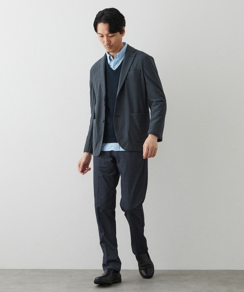 EDWIN(エドウィン)の「デニスラ スリムテーパードパンツ スラックス【シャンブレーライクストレッチ/ビジネス】(スラックス・メンズ・ネイビー/グレー・31/32/33/34/35/36/30)」の22枚目の写真