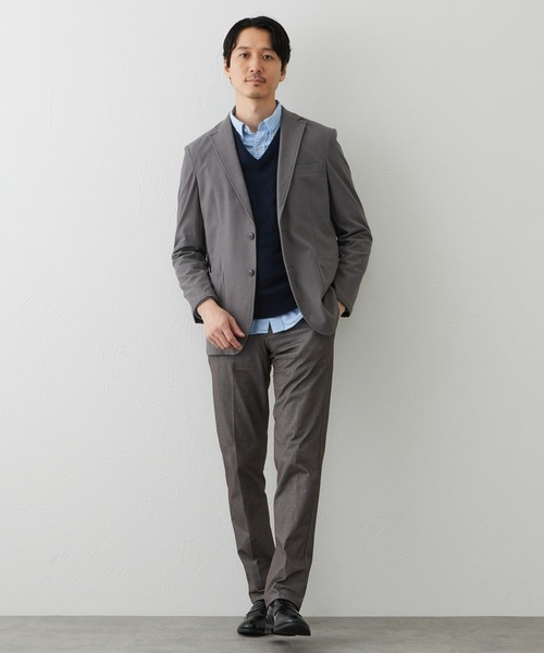EDWIN(エドウィン)の「デニスラ スリムテーパードパンツ スラックス【シャンブレーライクストレッチ/ビジネス】(スラックス・メンズ・ネイビー/グレー・31/32/33/34/35/36/30)」の11枚目の写真