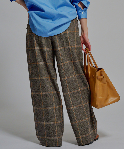 journal standard L'essage(ジャーナルスタンダードレサージュ)の「L' ESSENTIAL BALLI チェックパンツ(スラックス・レディース・ブラウン系その他/グレー・36/38)」の13枚目の写真