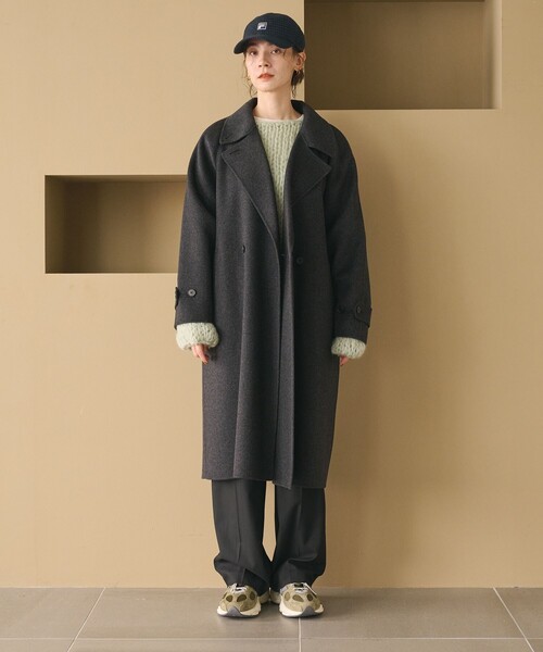 BEAUTY&YOUTH UNITED ARROWS(ビューティーアンドユースユナイテッドアローズ)の「リバー テーラード スタンドカラーコート(その他アウター・レディース・ネイビー/ダークグレー/モカ・XS/M/S)」の12枚目の写真