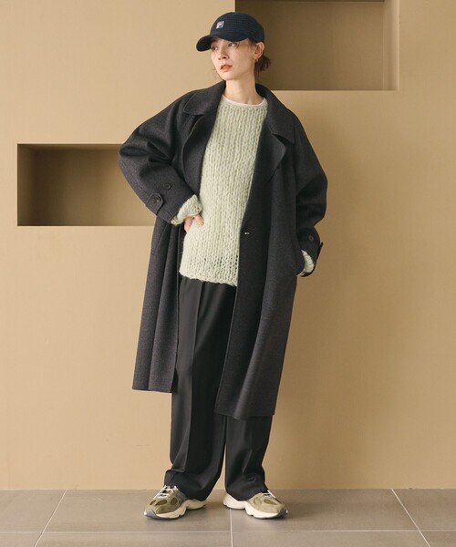 BEAUTY&YOUTH UNITED ARROWS(ビューティーアンドユースユナイテッドアローズ)の「リバー テーラード スタンドカラーコート(その他アウター・レディース・ネイビー/ダークグレー/モカ・XS/M/S)」の13枚目の写真
