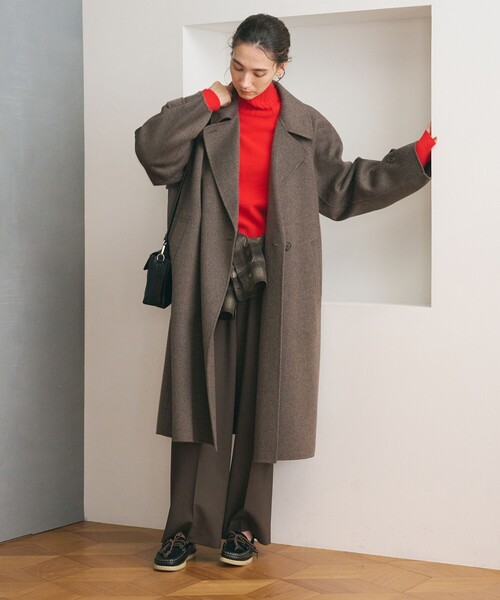 BEAUTY&YOUTH UNITED ARROWS(ビューティーアンドユースユナイテッドアローズ)の「リバー テーラード スタンドカラーコート(その他アウター・レディース・ネイビー/ダークグレー/モカ・XS/M/S)」の5枚目の写真