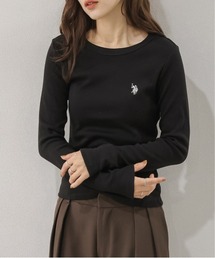 U.S. POLO ASSN. 別注 ワンポイント刺繍リブトップス